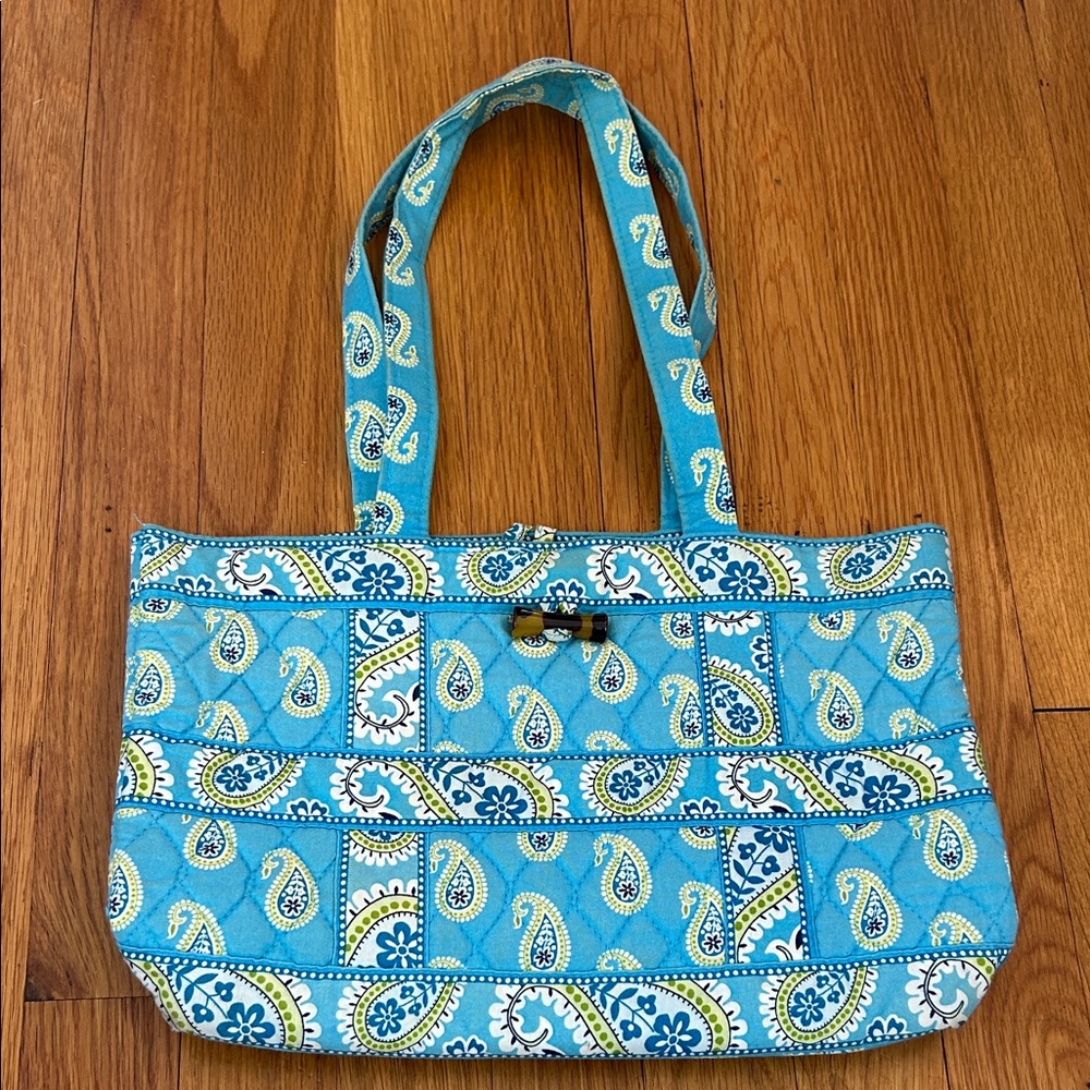 Vera Bradley Blue Paisley Tote Bag